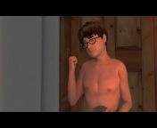 Ботан сношает подругу в ванной